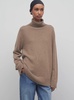 'Hepny' Black Turtleneck Sweater in Cashmere Woman