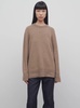 'Hibem' Beige Crewneck Sweater in Cashmere Woman