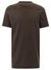 Brown Round Neck T-Shirt in Cotton Man