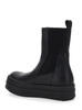 'mega Bumper' Black Boots With Chunky Sole In Leather Man