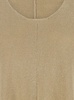 Beige Oversize Top in Cotton Woman