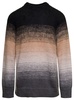 Multicolor Crewneck Sweater in Mohair Blend Man