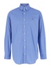 Light Blue Shirt with Buttons in Cotton Man