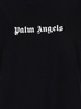 Black T-shirt with Palm Angels Logo in Cotton Man