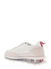 Low Top Tech Sneakers in White Leather Woman