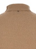 'Ardenza' Beige Knit Vest with High Neck in Wool Woman