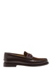 Brown Loafers with Square G in Leather and Suede Man Gucci