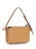 'Simply Fendi Mini' Beige Mini Bag with FF Detail in Semi Shiny Leather Woman