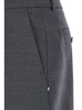 'Alceste' Grey Midi Skirt with Belt Loops in Wool Woman