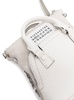 '5AC Baby' White Shoulder Bag with Logo Label in Grainy Leather Woman