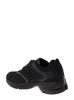 'Faster' Black Low Top Sneakers with Logo e Running Sole in Leather Man Fendi