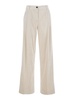 'Rimini' Beige Palazzo Pants in Corduroy Woman