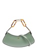 Fendi O'Lock Swing Handbag in Green Leather Woman