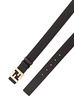 Black and Brown Reversible Belt with FF Buckle in Leather Man