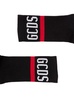 Black Socks in Terry Cloth with Logo and Contrasting Details GCDS Woman