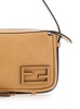 'Simply Fendi Mini' Beige Mini Bag with FF Detail in Semi Shiny Leather Woman