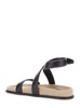 'The Chunky' Black Sandals with Straps in Leather Woman