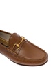 Brown Loafers with Horsebit Detail in Smooth Leather Man