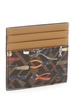 Brown Card-Holder with Fendi Tool Print in FF Canvas Man