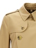 'kensington' Beige Trench Coat With Matching Belt In Cotton Man