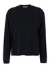 Black Crewneck Pullover in Wool Woman