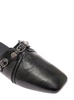 'cagole' Black Mule Flat With Studs In Leather Man