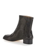 'Tabi' Black Ankle Boots in Leather Woman