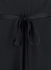 'Luxor' Black Long Dress with Bow in Fabric Woman