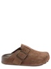 'Sunday' Brown Mule with Five Toe Shape in Suede Woman