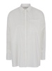 'Armagnac' White Shirt with a Pocket in Cotton Woman