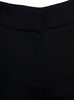 Black Slim Pants with Concealed Fastening in Cotton Woman