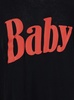 Oversized Black T-Shirt with Baby Print in Cotton Man