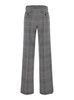 Grey Flared Pants With High Waist In Wool And Cashmere Woman