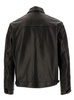 Black Biker Jacket With Collar And Zip In Smooth Leather Woman