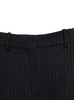 Black Striped Flare Pants With Lurex Detail In Wool Woman