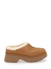 Ugg New Height Mule With Brown Suede Women's Embossed Stitching Detail