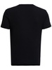 Black Stretch Cotton V-Neck T-Shirt