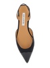 'milanese' Black Slingback Ballet Flats In Grosgrain And Leather Woman