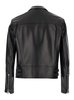 Black Asymmetric Biker Jacket In Leather Man