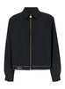 Black Jacket With Pointed Collar In Wool Man