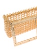 'downtown Bag' Gold-colored Shoulder Bag With Maxi Buckle In Metal Mesh Woman