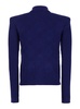 Blue Cardigan with High Neck and Jewel Buttons in Viscose Blend Woman