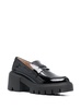 'soho' Black Loafers With Chunky Sole In Patent Leather Woman