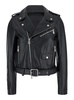 'costa Rica' Black Biker Jacket In Leather Woman