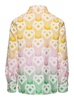 Multicolor 'gradient Flying Heart' Jacket In Cotton Blend Man