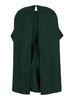 'eden' Green Mini Dress With Ruched Shoulder In Viscose Woman