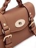 'mini Alexa Heavy' Brown Crossbody Bag In Leather Woman