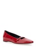 'emilie' Red Ballet Flats With Buckle In Patent Leather Woman