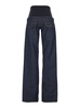 Blue Jeans With Stretch Waist In Denim Woman