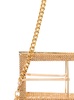 'downtown Bag' Gold-colored Shoulder Bag With Maxi Buckle In Metal Mesh Woman